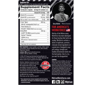 Mdrive Workforce Supplement Facts