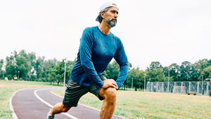 man exercising outdoors