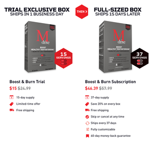 M Drive Boost and Burn Trial Subscription